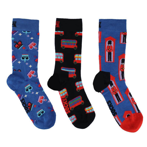 Happy Socks Union Jack socks gift box (British brand)
