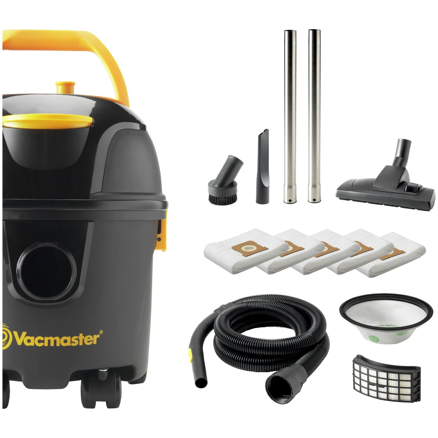 Vacmaster corded bagged cylinder vacuum 8L, UK version