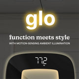 Homedics Glo Essential bathroom scale black, imported from the UK
