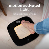 Homedics Glo Essential bathroom scale black, imported from the UK