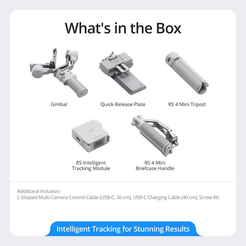 DJI RS 4 Mini Combo gimbal stabilizer for cameras, UK version