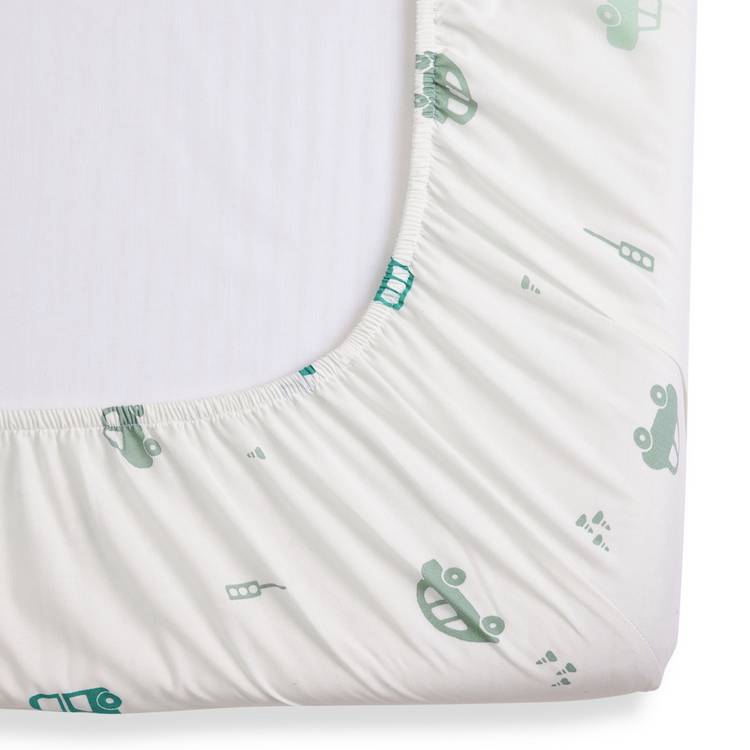 Habitat transport print twin fitted cot bed sheet, UK version