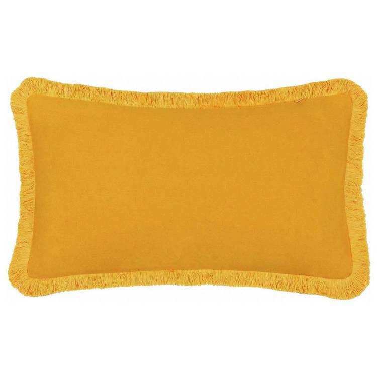 furn Soleil woven cushion yellow 30x50cm (British brand)