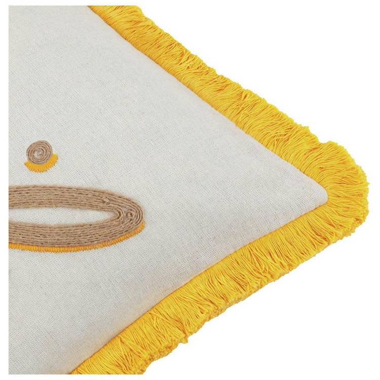 furn Soleil woven cushion yellow 30x50cm (British brand)