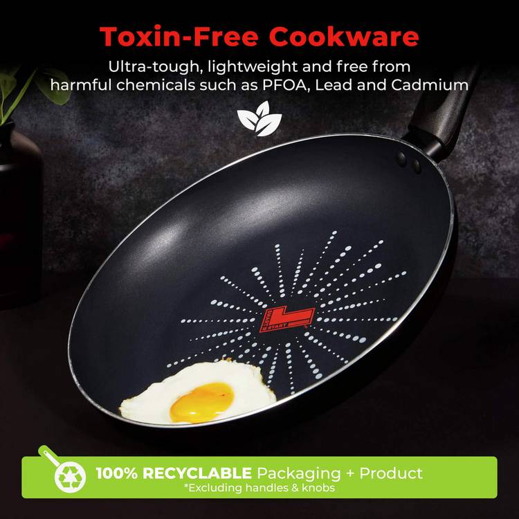 Tower Smart Start black aluminium pan set 5 piece - British product