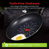 Tower Smart Start black aluminium pan set 5 piece - British product