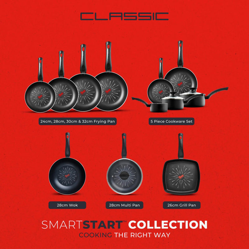 Tower Smart Start black aluminium pan set 5 piece - British product