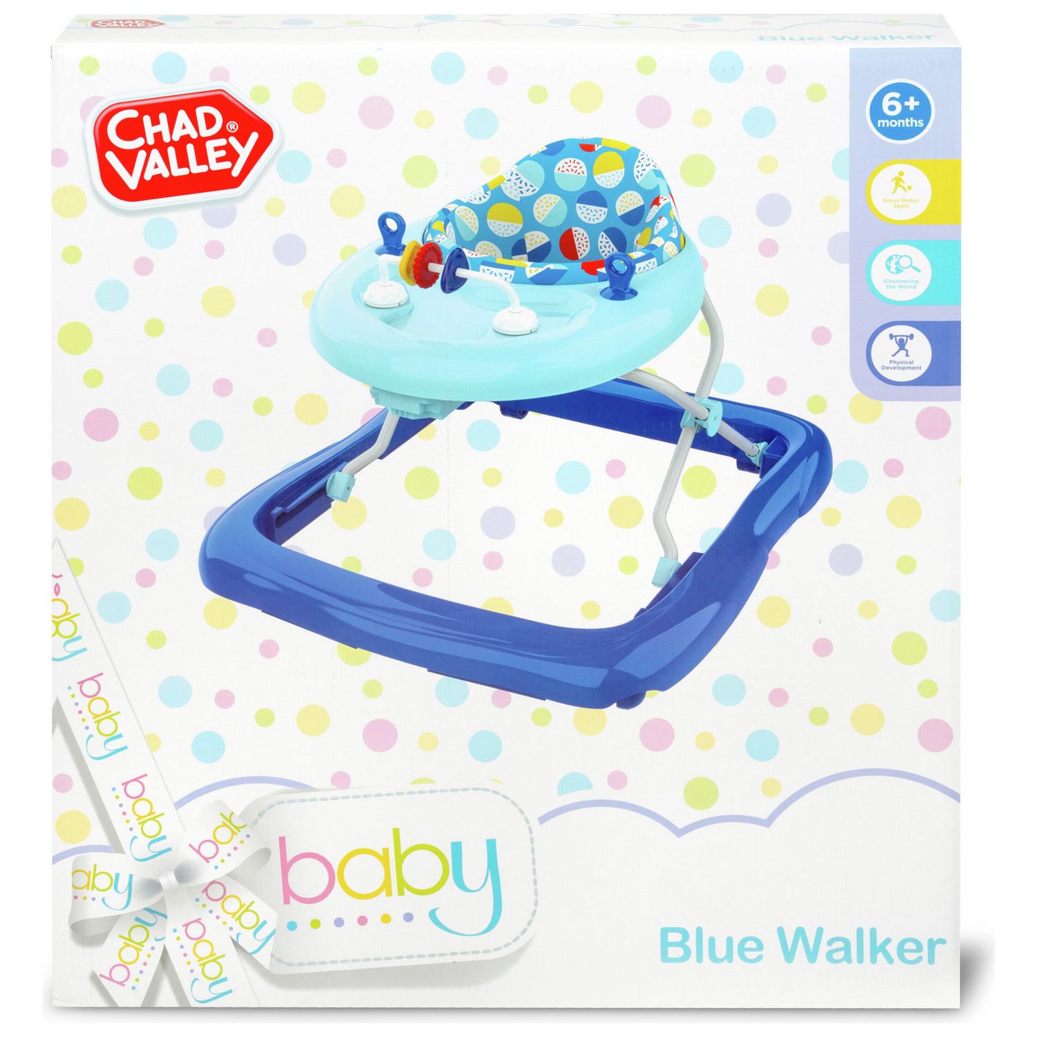 Chad Valley baby walker blue - British product