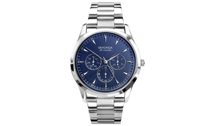 Sekonda men's watch blue sunray dial 42mm, imported from the UK
