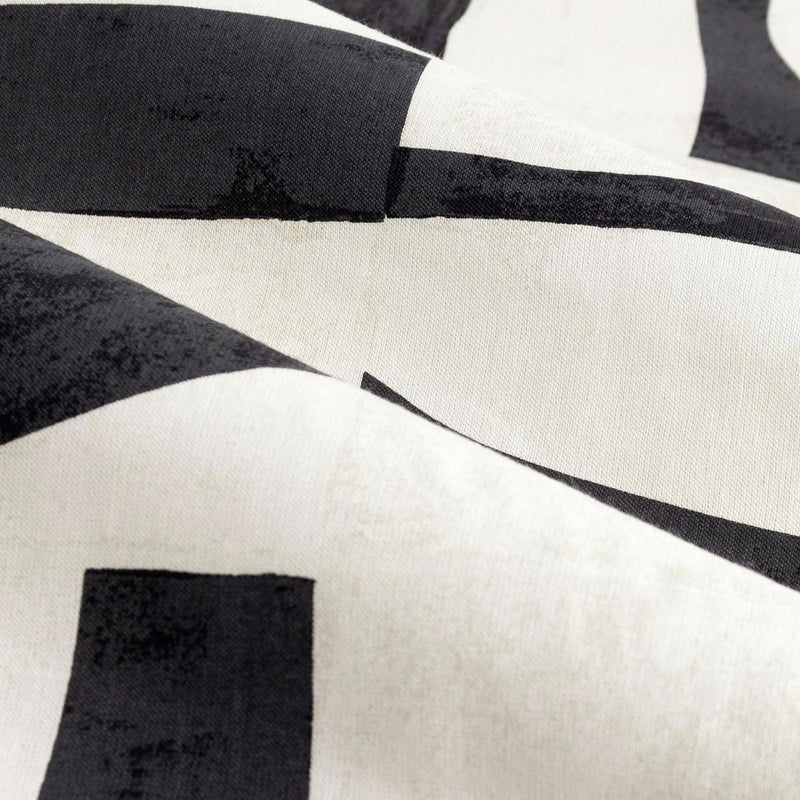 Hoem Carro Eyelet Curtains - Black & White - 117x183cm