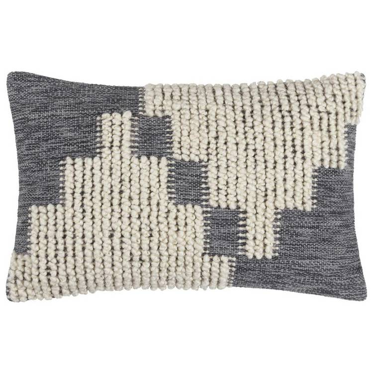 Hoem woven cushion in dusk 30x50cm (British brand)