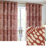 Hoem Nola eyelet curtains chestnut 117x183cm - British product