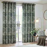 Hoem olive eyelet curtains 117x137cm, UK version