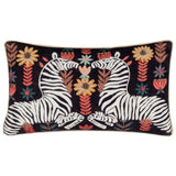 Wylder zebra cushion black 30x50cm - British product