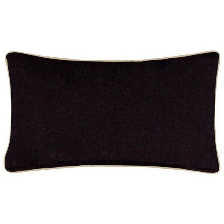 Wylder zebra cushion black 30x50cm - British product