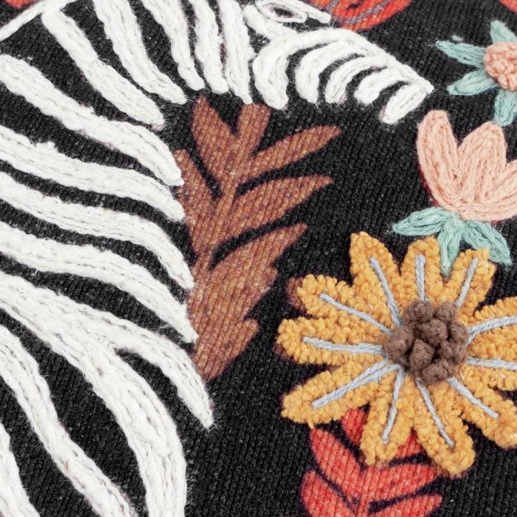 Wylder zebra cushion black 30x50cm - British product