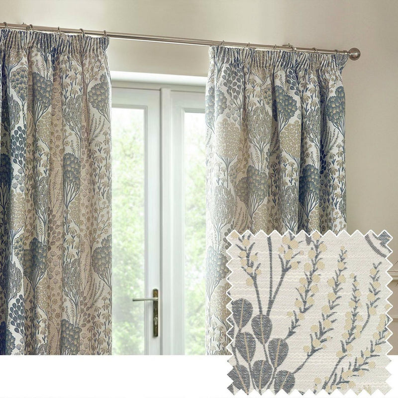 Wylder Ophelia Pencil Pleat Curtains - Beige - 229x183cm