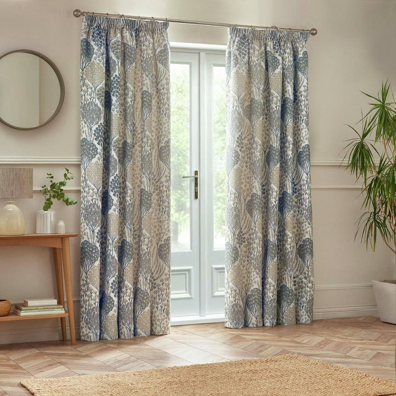Wylder Ophelia Pencil Pleat Curtains - Beige - 229x183cm