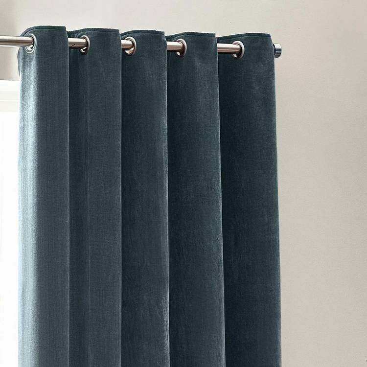 Yard chenille eyelet curtains Marine 117x137cm, UK version