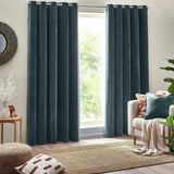 Yard Chenille Eyelet Curtains - Marine - 229x183cm