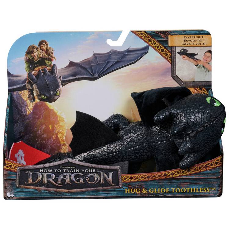 Toothless gliding plush dragon toy 12 inches - British product