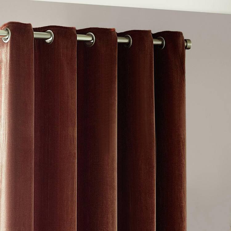 Yard chenille curtains Nutmeg 117x137cm, imported from the UK
