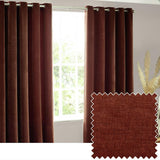 Yard Chenille Eyelet Curtains - Nutmeg - 229x183cm