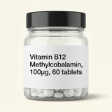 Holland & Barrett Vitamin B12 100µg 60 tablets, imported from the UK