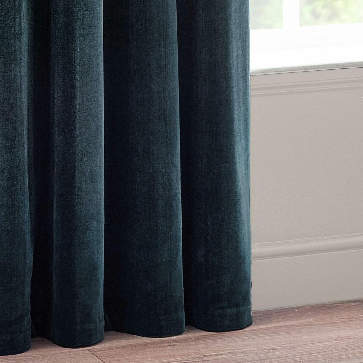 Yard Chenille Eyelet Curtains - Navy - 229x183cm