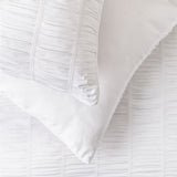 Argos Home Ruched Texture White Bedding Set - Double