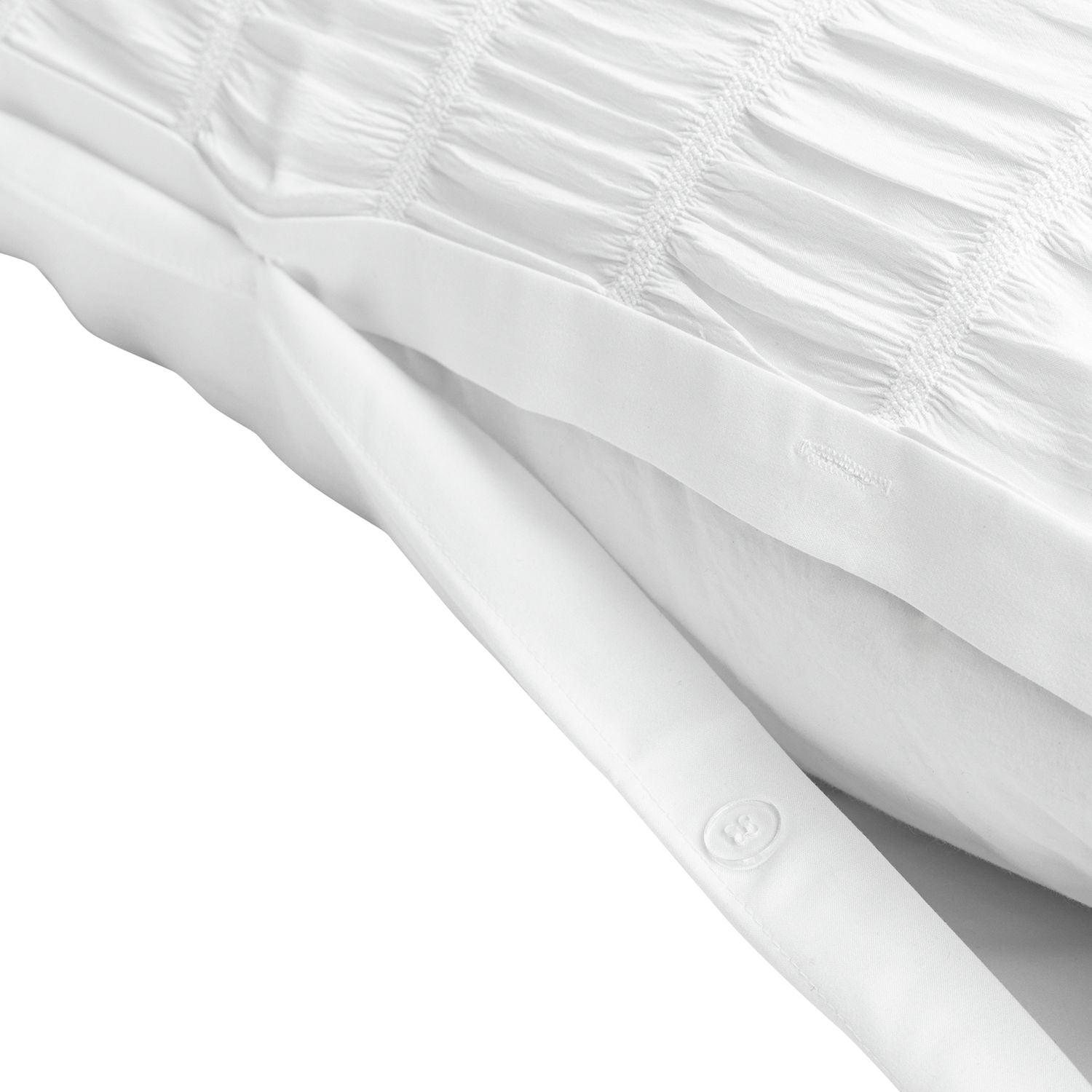 Argos Home Ruched Texture White Bedding Set - Double