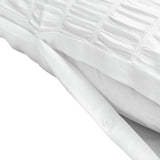 Argos Home Ruched Texture White Bedding Set - Double