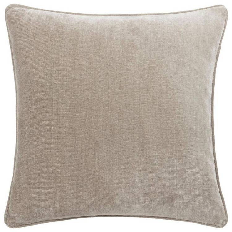 Yard greige chenille piped cushion 50x50cm, UK version