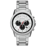 Armani Exchange silver chronograph watch, imported from the UK