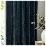 Yard Chenille Pencil Pleat Curtains - Navy - 229x183cm