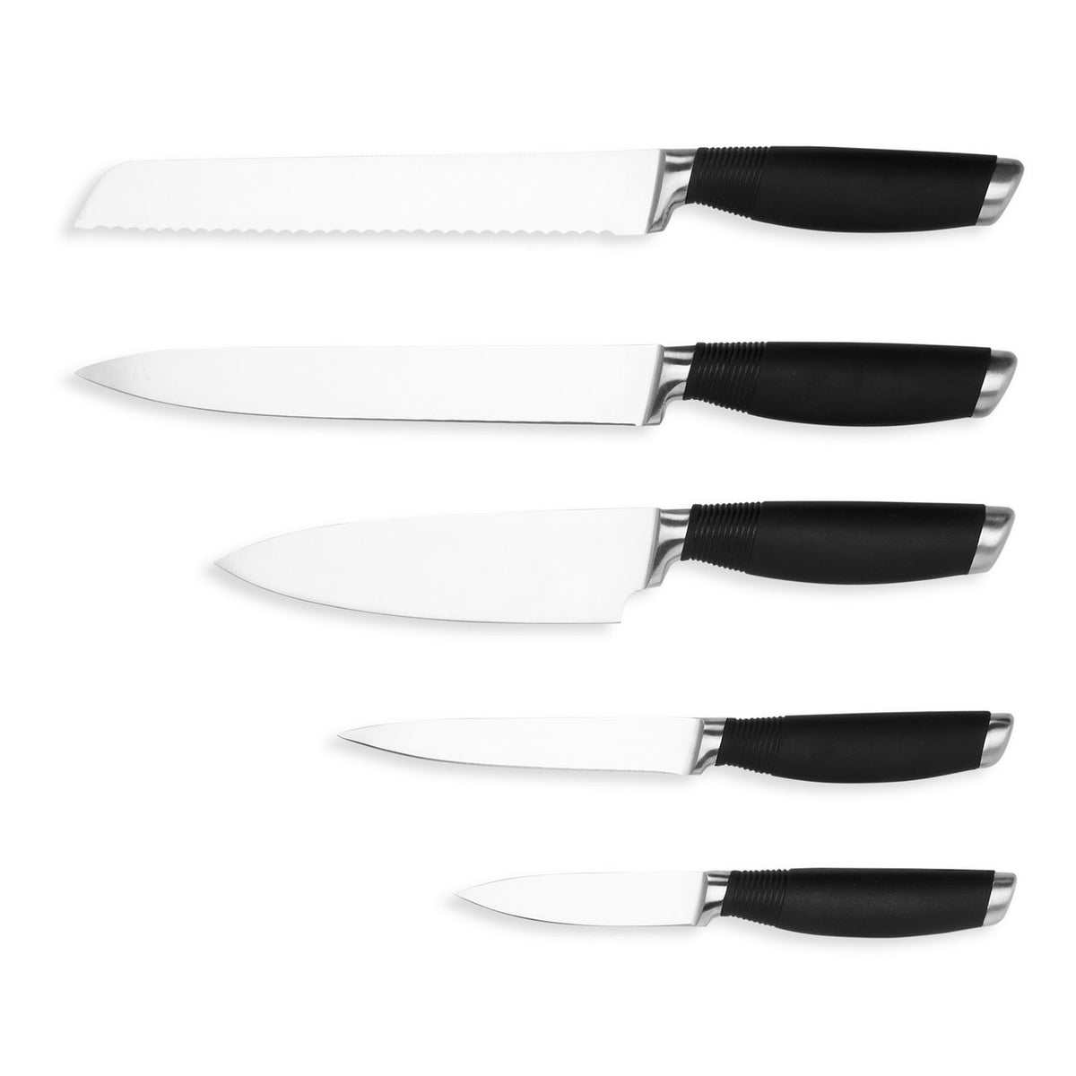 Habitat 5 piece soft grip knife set, imported from the UK