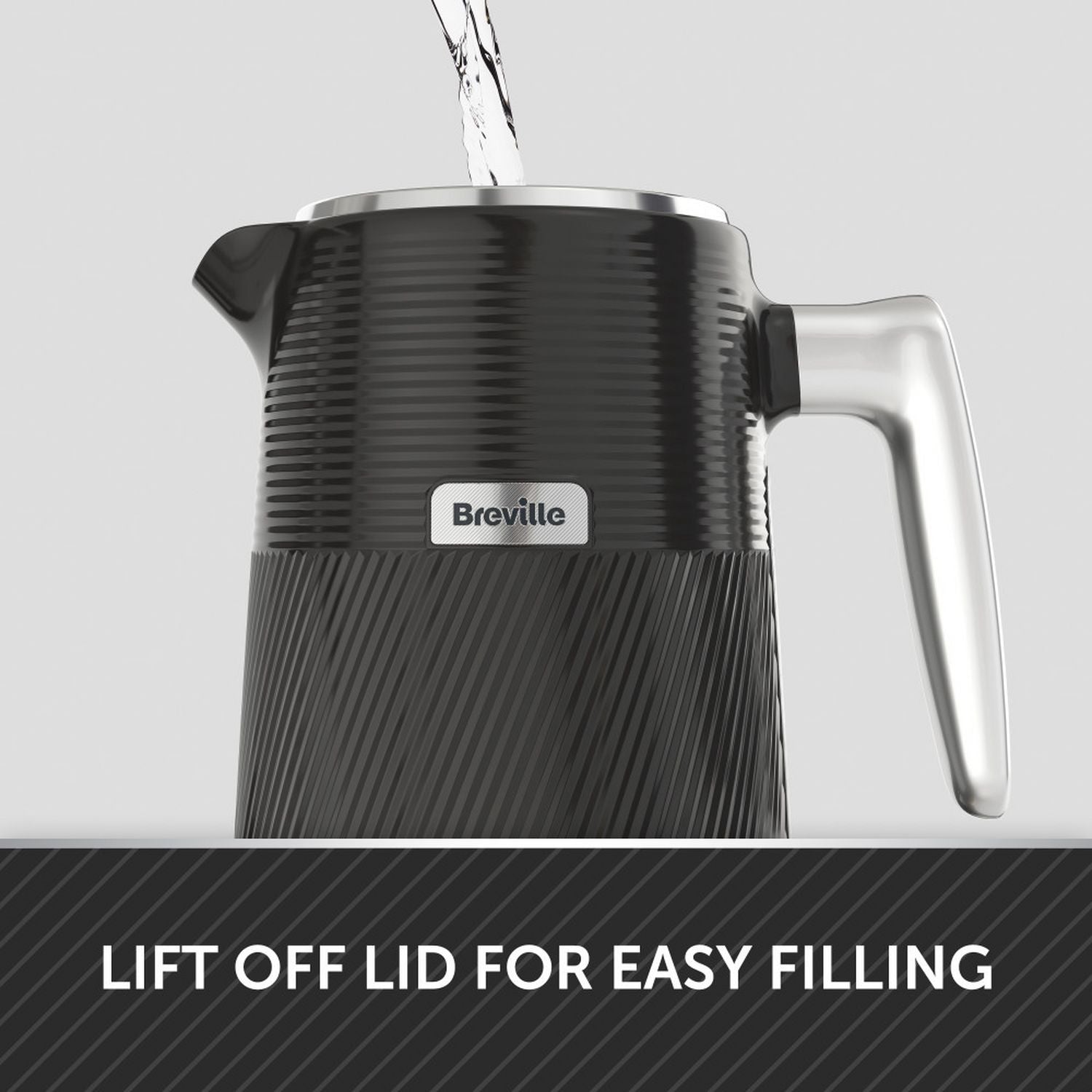 Breville Obliq kettle black 1.7 litre, UK version