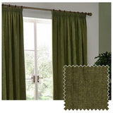 Yard chenille olive curtains 117x137cm (British brand)