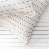 Habitat bedding set white washed stripe single, imported from the UK