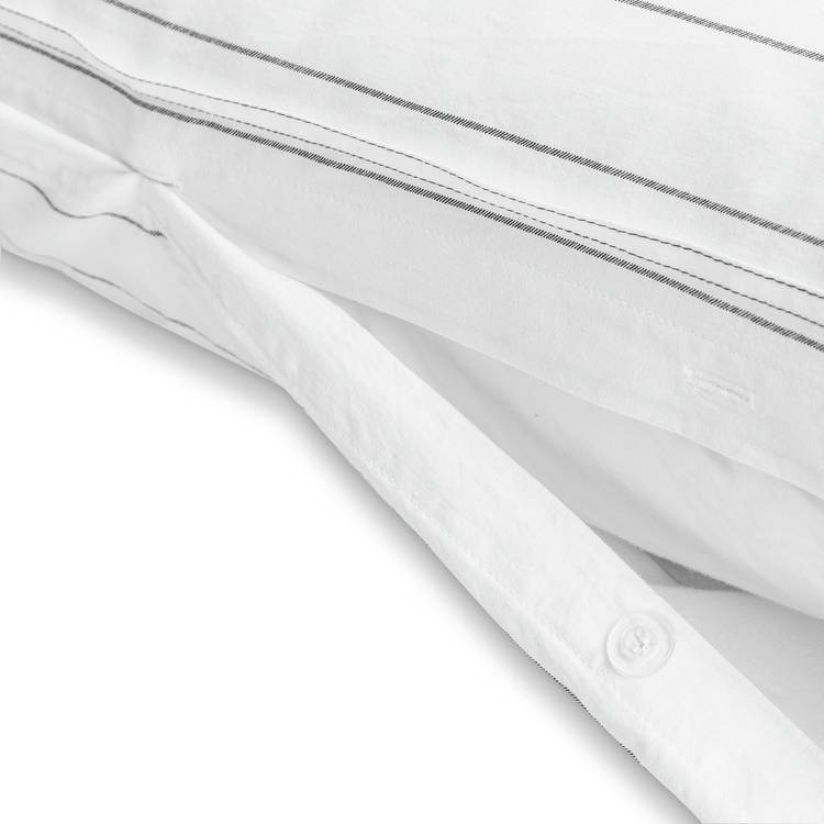 Habitat bedding set white washed stripe single, imported from the UK