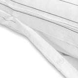 Habitat bedding set white washed stripe single, imported from the UK