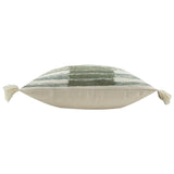 Yard Torode striped cushion sage 45x45cm - British product