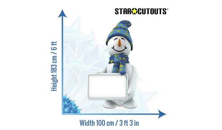 Star Cutouts Snowman Sign Cardboard Cutout GOODS Argos