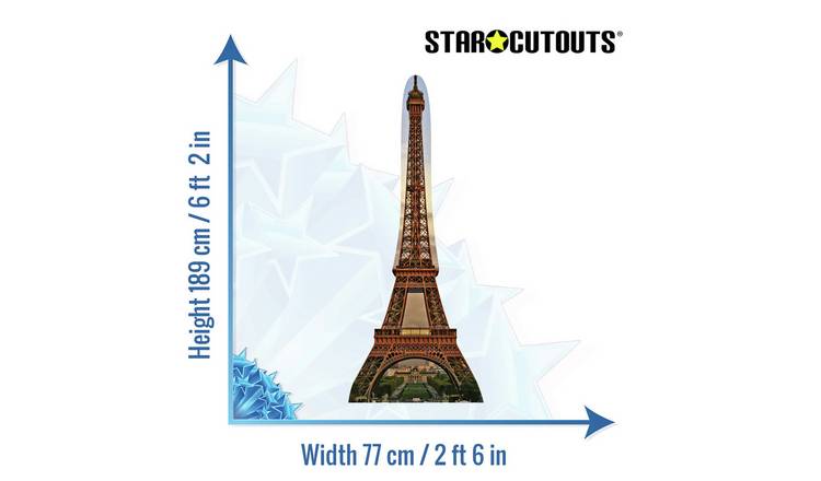 Star Cutouts Eiffel Tower Cardboard Cutout GOODS Argos