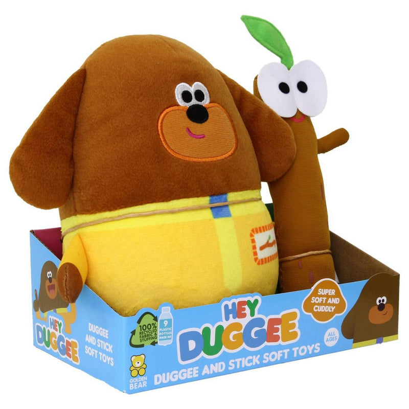 Hey Duggee and Stick soft toy twin pack, imported from the UK