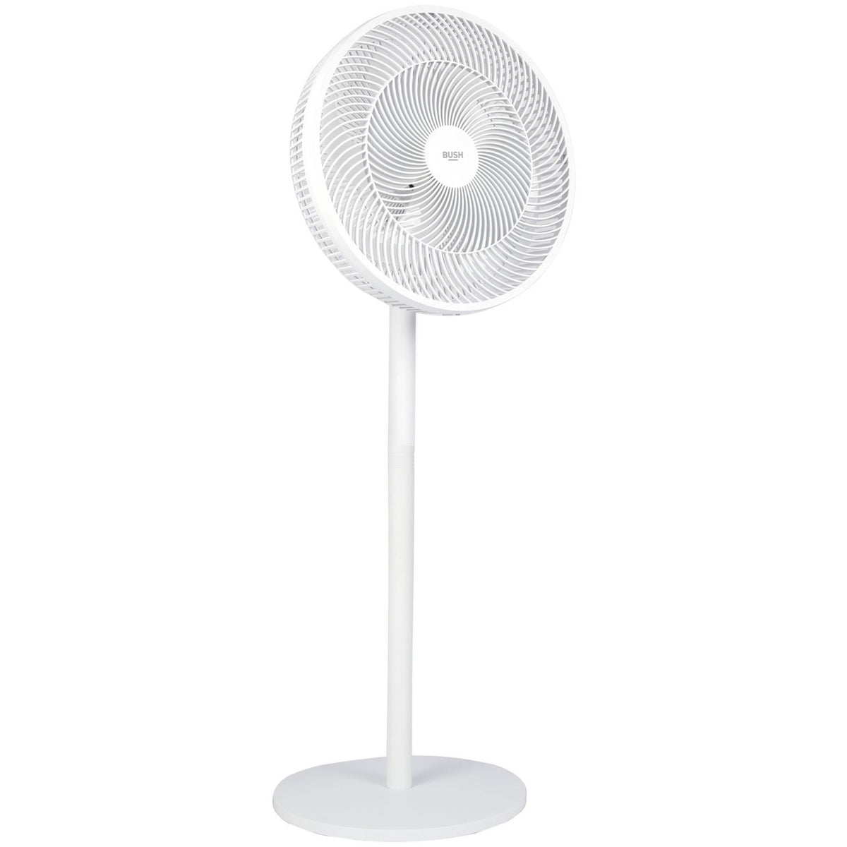 Bush white pedestal desk fan 16 inch, UK version