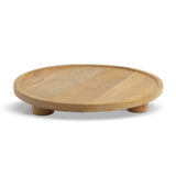 Habitat mango wood pedestal tray natural 29cm, imported from the UK