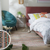 Habitat stripe cotton flatweave rug 120x160cm - British product