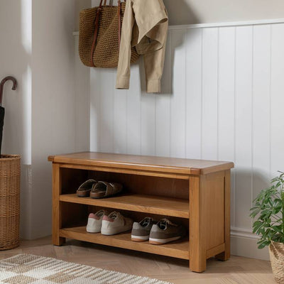 Argos Argos Home Kent Shoe Bench Natural- Buy online at McGrocer
