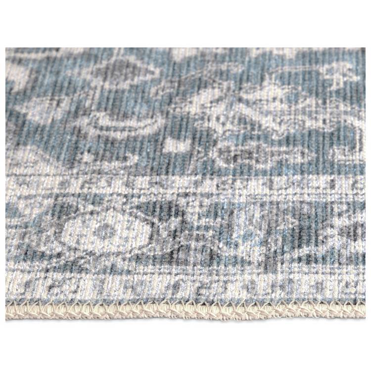 Habitat vintage effect blue flatweave runner 80x150cm (British brand)